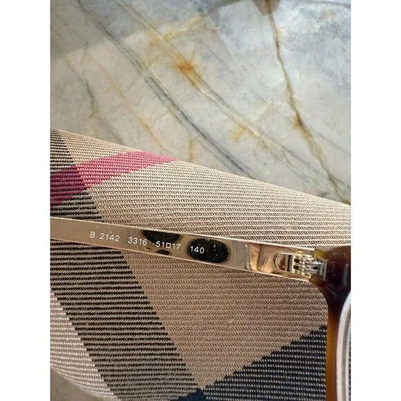 BURBERRY B 2142 3316 51-17 140 Havana With A Case Authentic Hard To Find - Picture 5 of 14